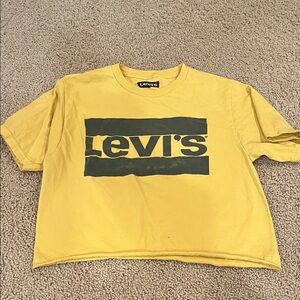 Levi's Yellow Crop Top